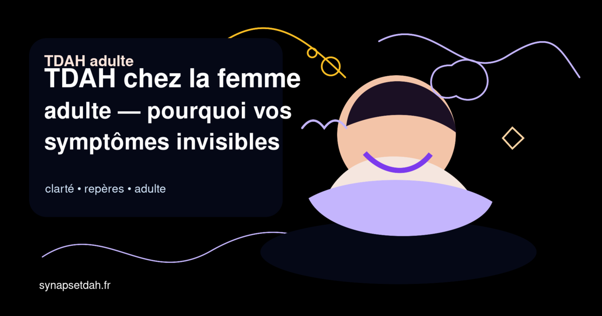 TDAH chez la femme adulte : pourquoi vos symptômes invisibles retardent votre diagnostic de 5 ans