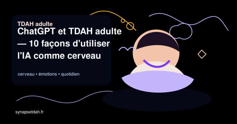ChatGPT et TDAH adulte : 10 façons d&rsquo;utiliser l&rsquo;IA comme cerveau externe