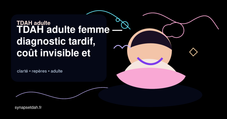 TDAH adulte femme : diagnostic tardif, coût invisible et stratégies concrètes (Partie 2)
