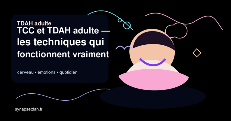 TCC et TDAH adulte : les techniques qui fonctionnent vraiment (sans médicaments)