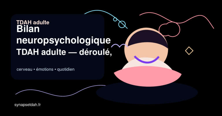 Bilan neuropsychologique TDAH adulte : déroulé, durée et coût réel en France (2026)