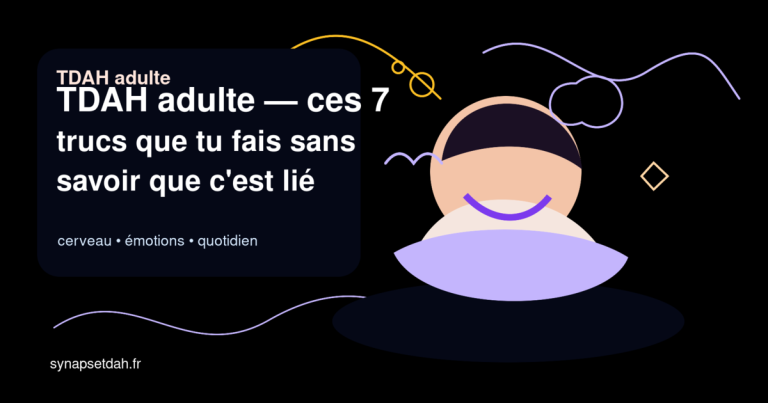 TDAH adulte : ces 7 trucs que tu fais sans savoir que c&rsquo;est lié