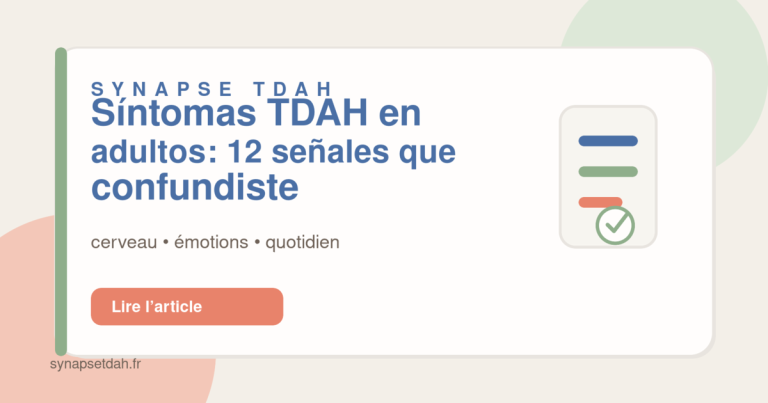 Síntomas TDAH en adultos: 12 señales que confundiste