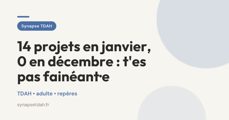 14 projets en janvier, 0 en décembre : t&rsquo;es pas fainéant·e