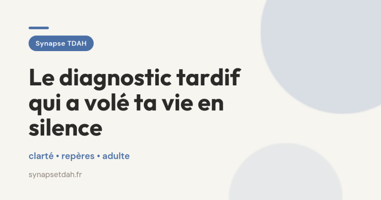 Le diagnostic tardif qui a volé ta vie en silence